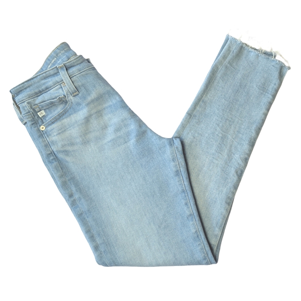 ag Jeans Farrah Ankle High Rise Skinny Jeans Size 28 Light Blue - Picture 4 of 7